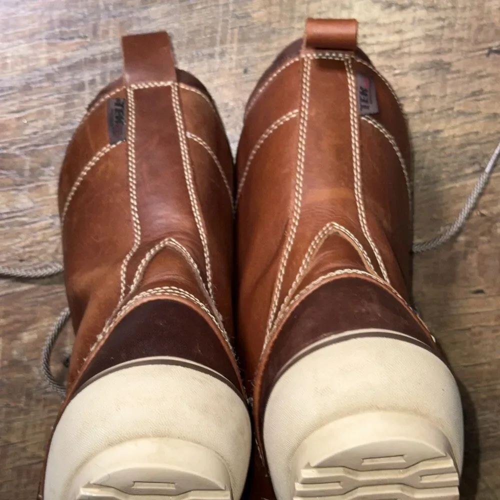 L.L.Bean Bar Harbor Tek 2.5 Women’s 9M Brown Waterproof Leather Duck Boots 9”